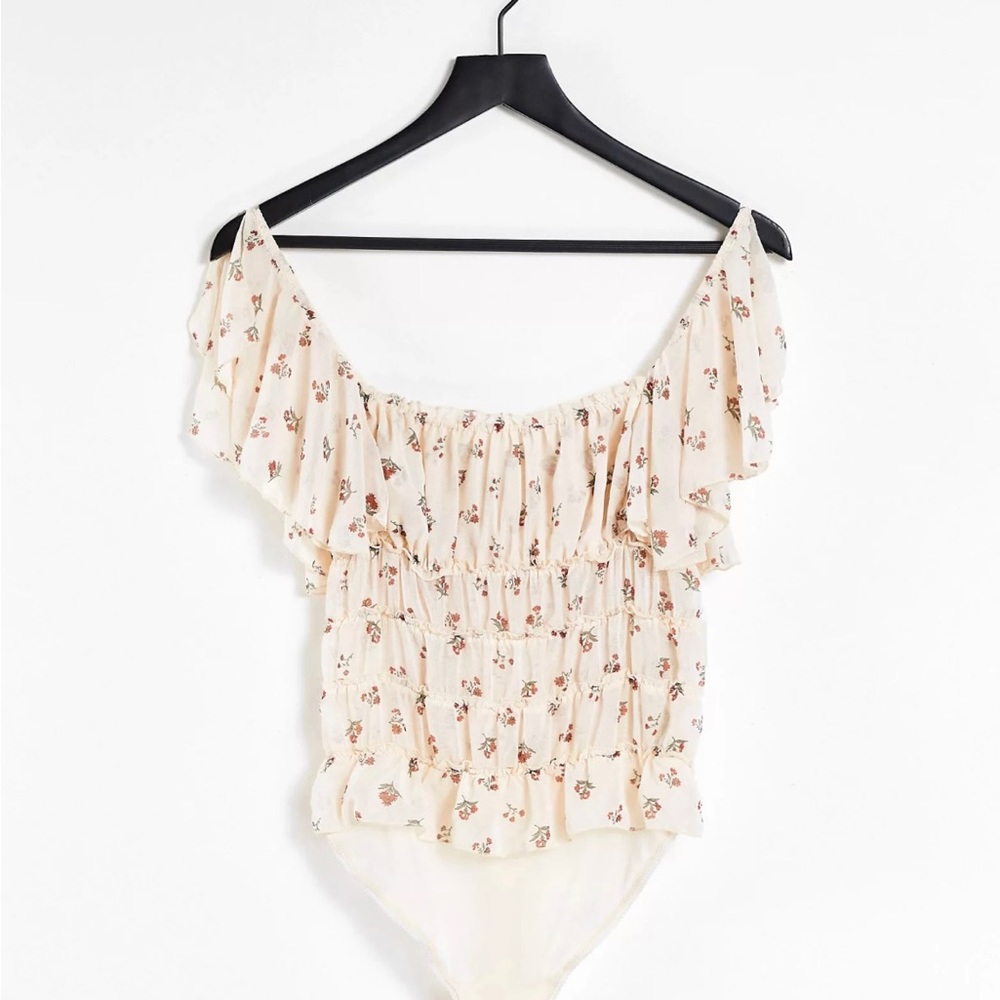 Free People Juliet shirred bodysuit | XS